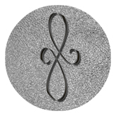 DAROUND 601 BK SH SL Black Scroll Shimmer Silver Background